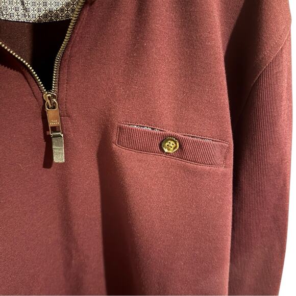 Ted Baker Half Zip Pullover with Breast Pocket - Picture 9 of 9
